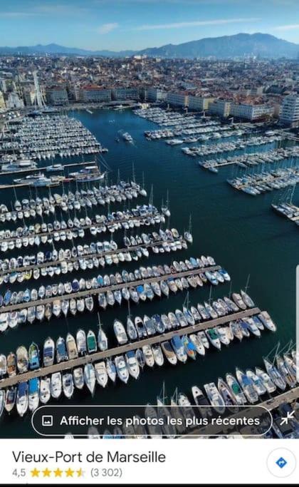 Studio Coin Nuit, Entre Plage Et Centre Marseille Kültér fotó