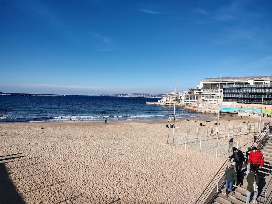 Studio Coin Nuit, Entre Plage Et Centre Marseille Kültér fotó