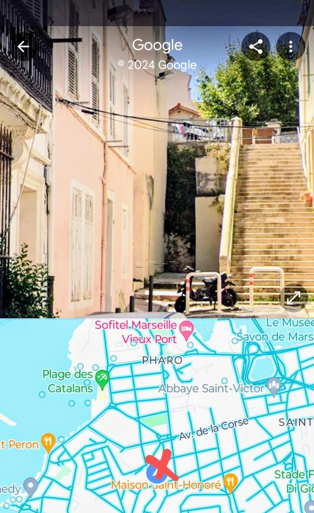 Studio Coin Nuit, Entre Plage Et Centre Marseille Kültér fotó