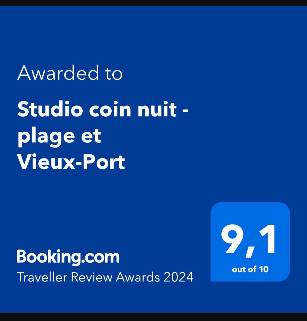 Studio Coin Nuit, Entre Plage Et Centre Marseille Kültér fotó