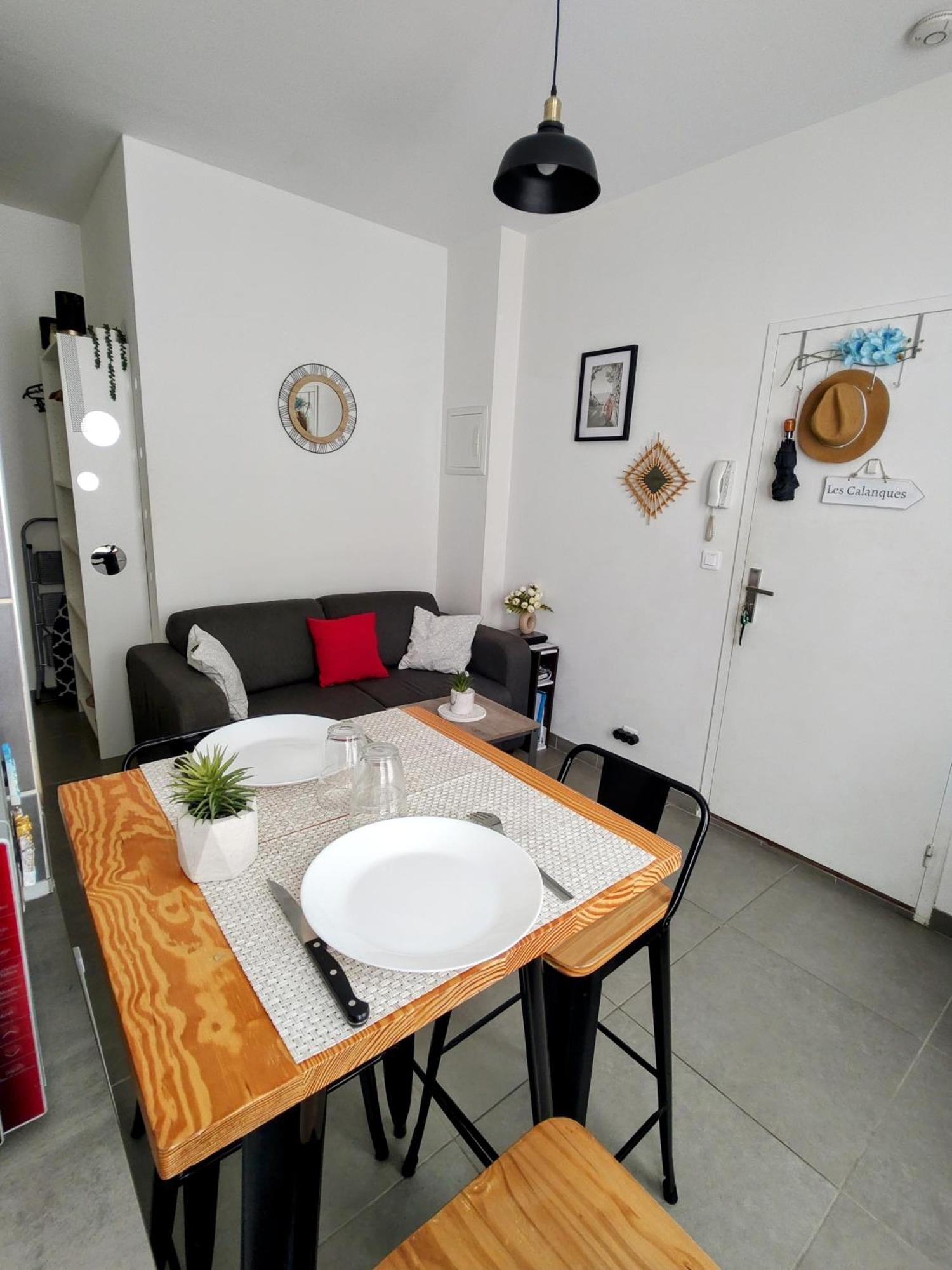 Studio Coin Nuit, Entre Plage Et Centre Marseille Kültér fotó